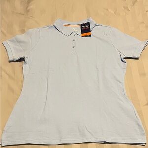 French Toast Light Blue Stretch Pique Polo Shirt